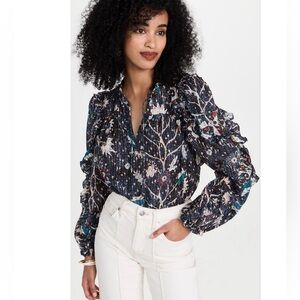 ULLA JOHNSON Floral Blouse